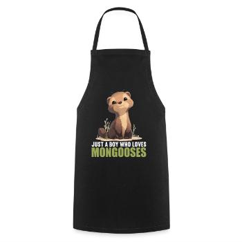 Mungos Mungo - Kochschürze - Schwarz - Vorne - AI Model Male 185 dark (185cm)
