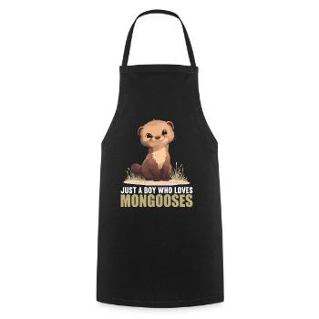 Mongoose's Mongoose - Cooking Apron - black - Front - AI Model Male 185 dark (185cm)