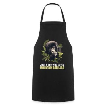 Gorilles de montagne Gorille de montagne - Tablier de cuisine - noir - Devant - AI Model Male 185 dark (185cm)