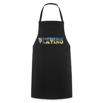 Bloc de l’Est Latino Ukrainien Ukraine Cadeau - Tablier de cuisine - noir - Devant - AI Model Male 185 dark (185cm)