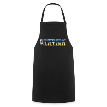 Bloc de l’Est Latina Ukraine Ukraine Cadeau - Tablier de cuisine - noir - Devant - AI Model Male 185 dark (185cm)