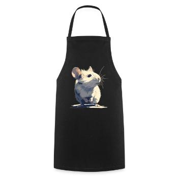 Mice Mouse - Cooking Apron - black - Front - AI Model Male 185 dark (185cm)