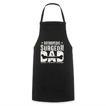 Orthopedic Surgeon Dad The Idol The Orthopedist - Cooking Apron - black - Front - AI Model Male 185 dark (185cm)