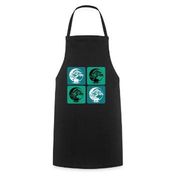 Bonsai Yin Yang - Cooking Apron - black - Front - AI Model Male 185 dark (185cm)