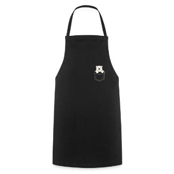 Polar Bear Pocket Arctic Animals Marine - Cooking Apron - black - Front - AI Model Male 185 dark (185cm)