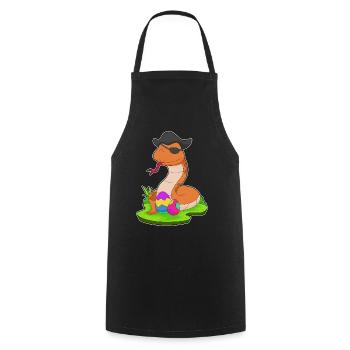 Snake Easter Pirate - Cooking Apron - black - Front - AI Model Male 185 dark (185cm)