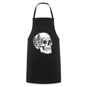 Nature Landscape Outdoor Hiking Mountain Lover - Cooking Apron - black - Front - AI Model Male 185 dark (185cm)