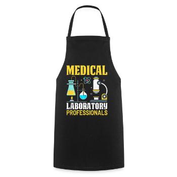 Professionnels de laboratoire médical Scientifique de laboratoire - Tablier de cuisine - noir - Devant - AI Model Male 185 dark (185cm)