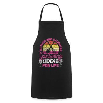 Plant Lover Gardening Mom Daughter - Cooking Apron - black - Front - AI Model Male 185 dark (185cm)