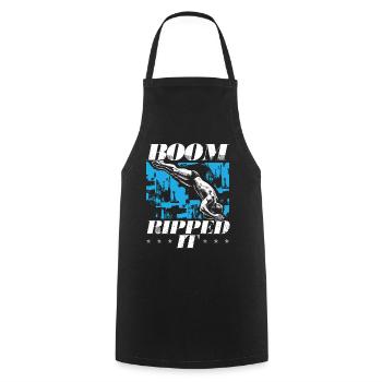 Springboard Diving Diving Diving Divers - Cooking Apron - black - Front - AI Model Male 185 dark (185cm)
