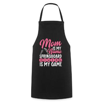 Springboard Diving Diving Diving Divers - Cooking Apron - black - Front - AI Model Male 185 dark (185cm)