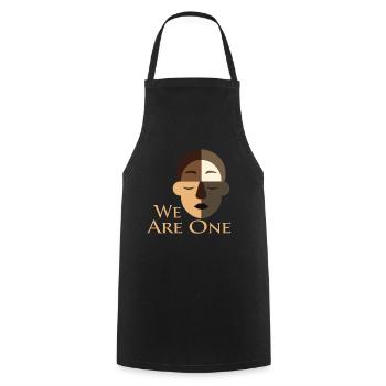 Nous sommes un Diversité Égalité Tolérance - Tablier de cuisine - noir - Devant - AI Model Male 185 dark (185cm)