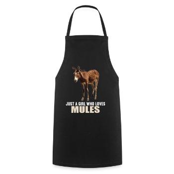 Maultiere Maultier - Kochschürze - Schwarz - Vorne - AI Model Male 185 dark (185cm)