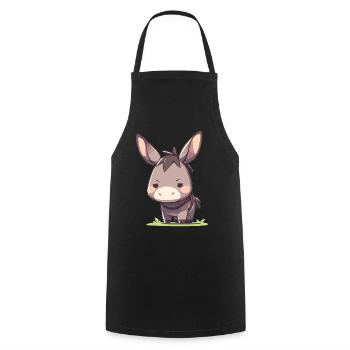 Donkey Esel - Kochschürze - Schwarz - Vorne - AI Model Male 185 dark (185cm)