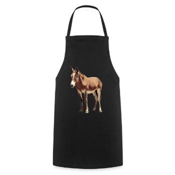 Donkey Esel - Kochschürze - Schwarz - Vorne - AI Model Male 185 dark (185cm)