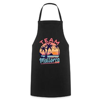 Mallorca Holiday Party Outfit Team Mallorca - Cooking Apron - black - Front - AI Model Male 185 dark (185cm)