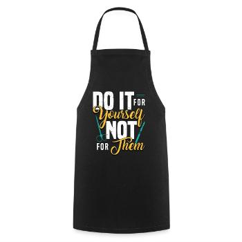 Plastic Surgery Do It For Yourself Esthetician - Cooking Apron - black - Front - AI Model Male 185 dark (185cm)