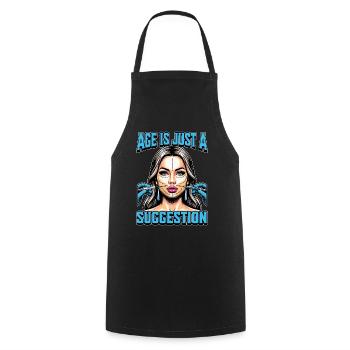 Plastic Surgeon Age Is Just A Beauty Therapist - Cooking Apron - black - Front - AI Model Male 185 dark (185cm)