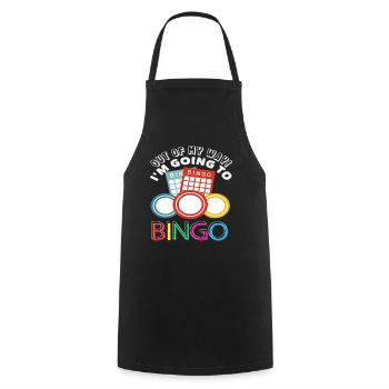 Joueur de bingo hors de mon chemin ! - Tablier de cuisine - noir - Devant - AI Model Male 185 dark (185cm)
