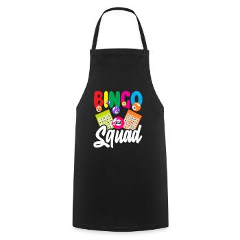 Bingo Squad pour les joueurs passionnés de bingo - Tablier de cuisine - noir - Devant - AI Model Male 185 dark (185cm)