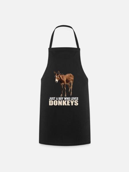 Donkey Esel - Kochschürze - Schwarz