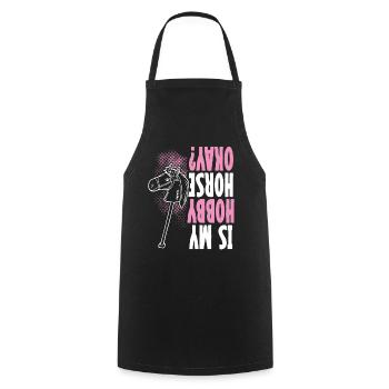 Hobby Horsing Hobby Horse Horse Horse Riding - Cooking Apron - black - Front - AI Model Male 185 dark (185cm)