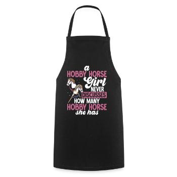 Hobby Horsing Hobby Horse Horse Horse Riding - Cooking Apron - black - Front - AI Model Male 185 dark (185cm)