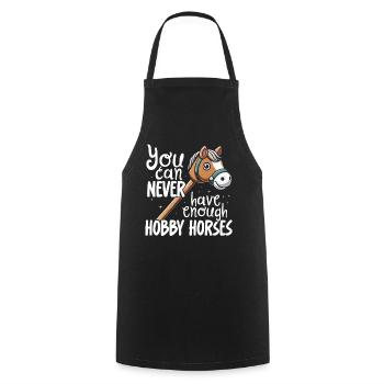 Hobby Horsing Hobby Cheval Cheval Équitation - Tablier de cuisine - noir - Devant - AI Model Male 185 dark (185cm)
