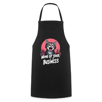 Ne vous regardez pas - Tablier de cuisine - noir - Devant - AI Model Male 185 dark (185cm)