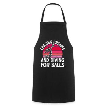 Volleyball de plage Volley-ball Joueurs de volley-ball - Tablier de cuisine - noir - Devant - AI Model Male 185 dark (185cm)