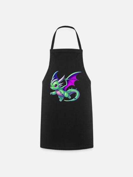 Drache - Kochschürze - Schwarz