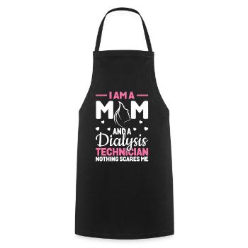 Funny Dialysis Technician Nephrology Mom - Cooking Apron - black - Front - AI Model Male 185 dark (185cm)