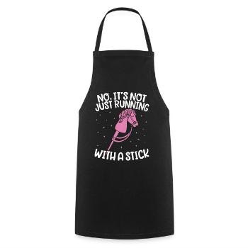 Hobby Horsing Hobby Horse Horse Horse Riding - Cooking Apron - black - Front - AI Model Male 185 dark (185cm)