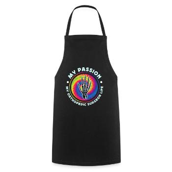 Orthopedic Surgeon My Passion My Physical Therapy - Cooking Apron - black - Front - AI Model Male 185 dark (185cm)