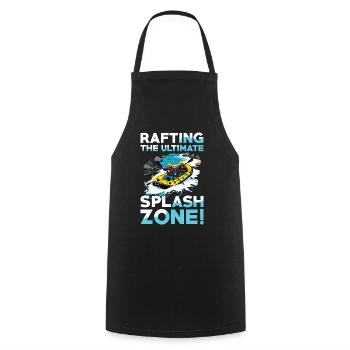 Rafting: Die Ultimative Splash Zone für - Kochschürze - Schwarz - Vorne - AI Model Male 185 dark (185cm)