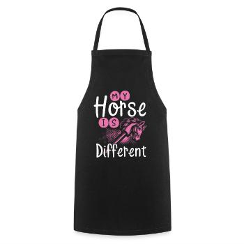 Hobby Horsing Hobby Horse Horse Horse Riding - Cooking Apron - black - Front - AI Model Male 185 dark (185cm)