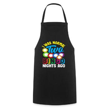 Bingo Player Two Nights Ago Normal - Cooking Apron - black - Front - AI Model Male 185 dark (185cm)