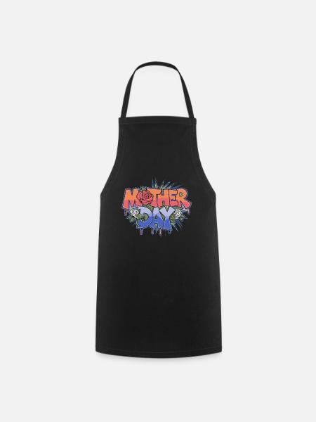 Graffiti Mother Day - Cooking Apron - black