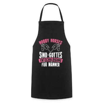 Hobby Horsing Hobby Horse Horse Horse Riding - Cooking Apron - black - Front - AI Model Male 185 dark (185cm)
