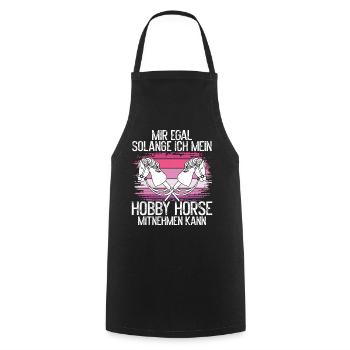Hobby Horsing Hobby Horse Horse Horse Riding - Cooking Apron - black - Front - AI Model Male 185 dark (185cm)