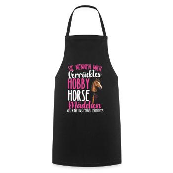 Hobby Horsing Hobby Horse Horse Horse Riding - Cooking Apron - black - Front - AI Model Male 185 dark (185cm)