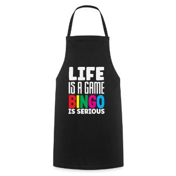 Bingo is a serious game for fans - Cooking Apron - black - Front - AI Model Male 185 dark (185cm)