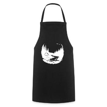 Vtt - Tablier de cuisine - noir - Devant - AI Model Male 185 dark (185cm)