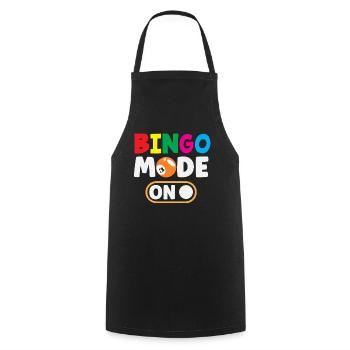 Mode bingo actif pour le plaisir - Tablier de cuisine - noir - Devant - AI Model Male 185 dark (185cm)