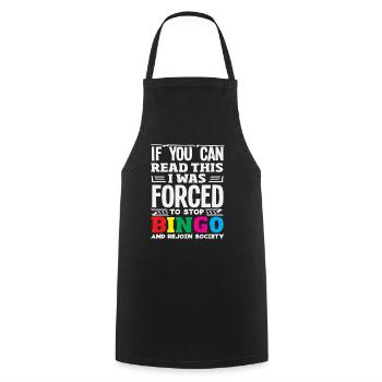 Bingo Lovers Funny Company Retour - Tablier de cuisine - noir - Devant - AI Model Male 185 dark (185cm)