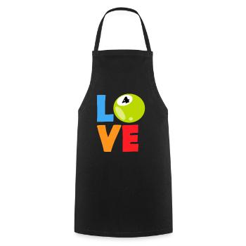Live Your Bingo Love Today - Cooking Apron - black - Front - AI Model Male 185 dark (185cm)