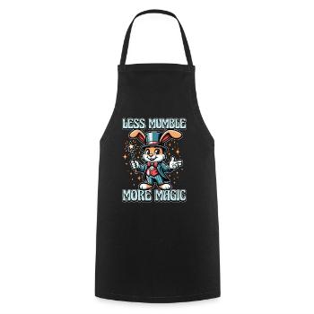 Speech Therapy Less Mumble More Magic Pathology - Cooking Apron - black - Front - AI Model Male 185 dark (185cm)