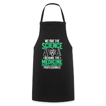 Professionnels de laboratoire médical Funny MLS Lab - Tablier de cuisine - noir - Devant - AI Model Male 185 dark (185cm)