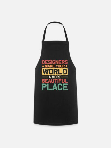 Designer - Kochschürze - Schwarz