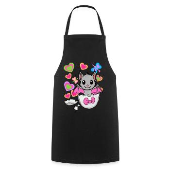 Chauve-souris Chauves-souris Enfant Enfants Bébé Oeuf Naissance - Tablier de cuisine - noir - Devant - AI Model Male 185 dark (185cm)